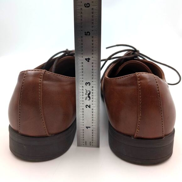 Call It Spring Derby Mens Leather Formal Shoes Lace-Up Brown Size US9 EU42 - Picture 4 of 10